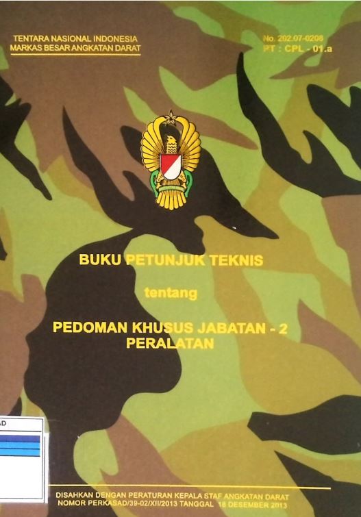 Buku Petunjuk Teknis Pedoman Khusus Jabatan - 2 Peralatan